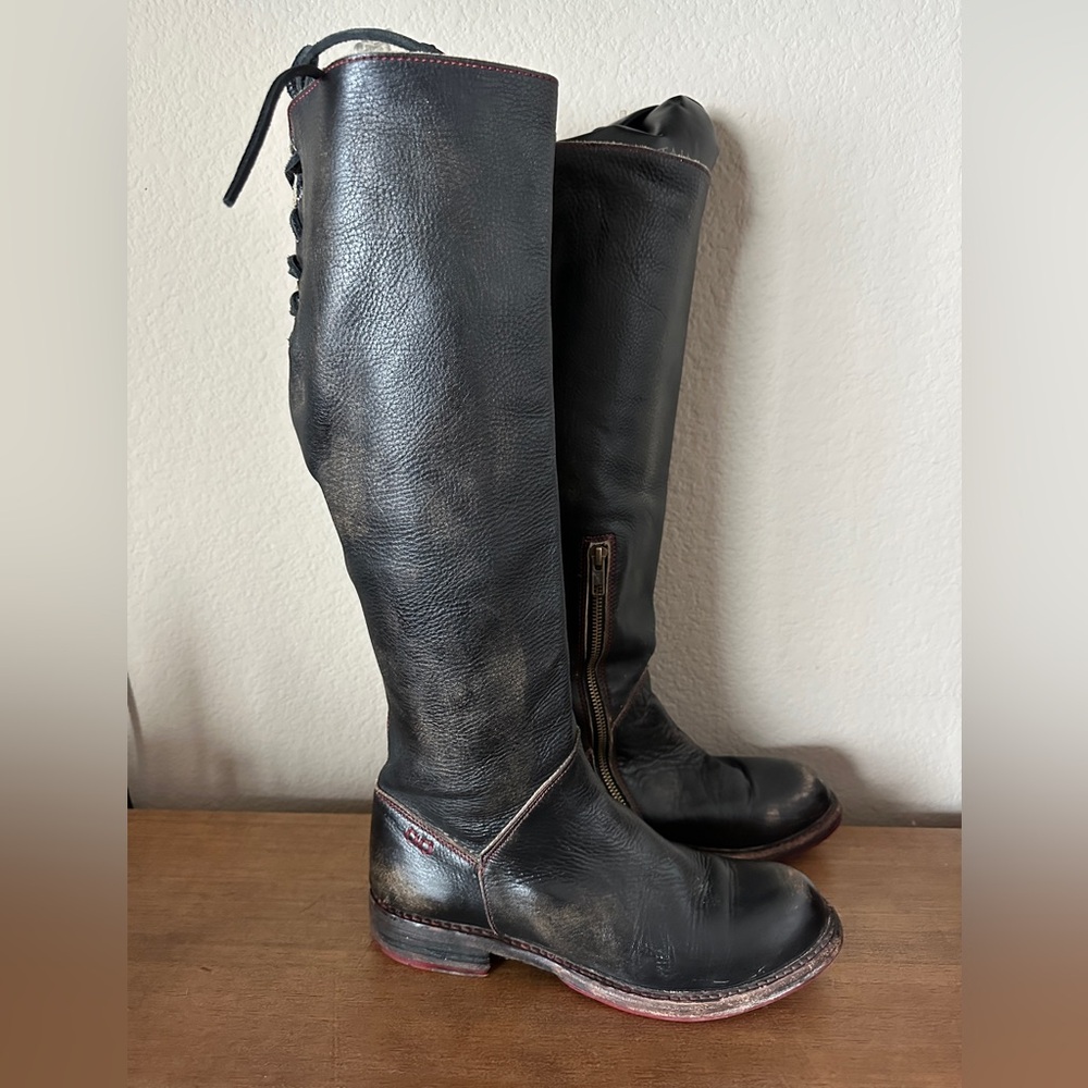 Bed Stu Manchester Black Knee High Boots 8.5